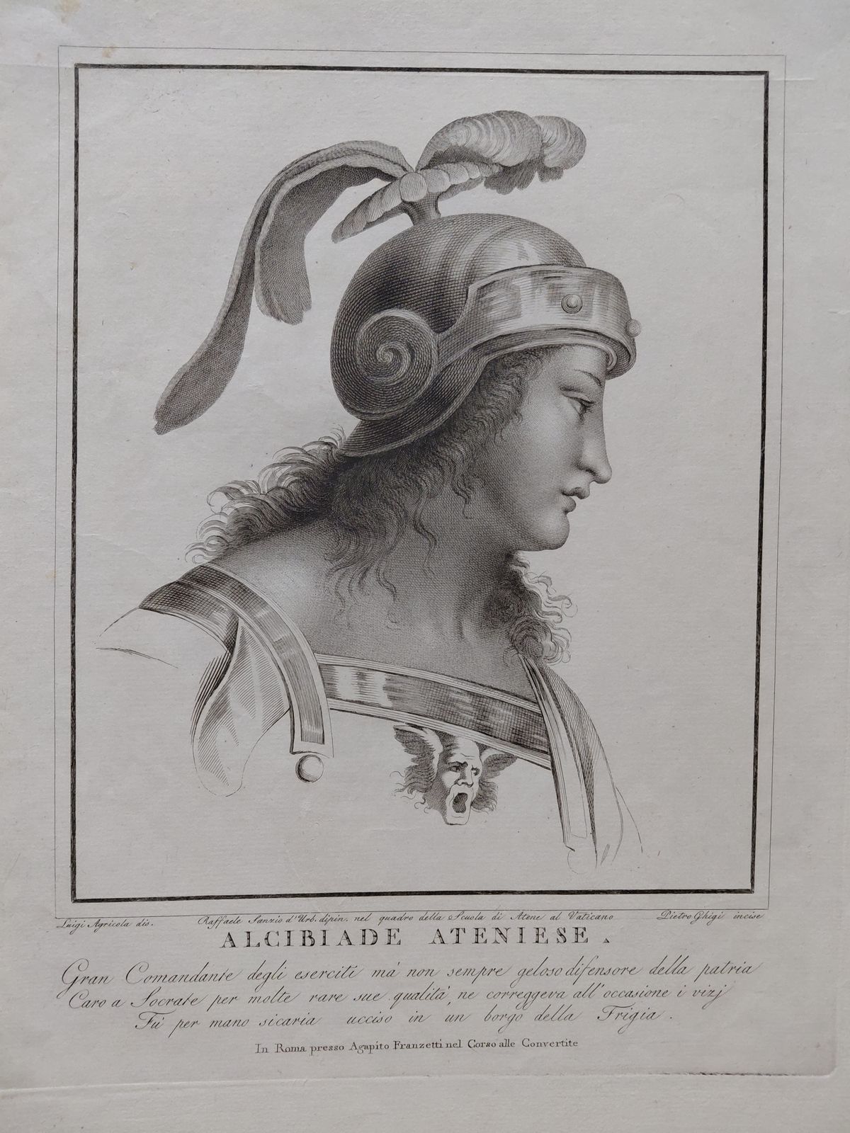 Antique Drawing Alicibiade Ateniese Or Alexander The Great photo furniture