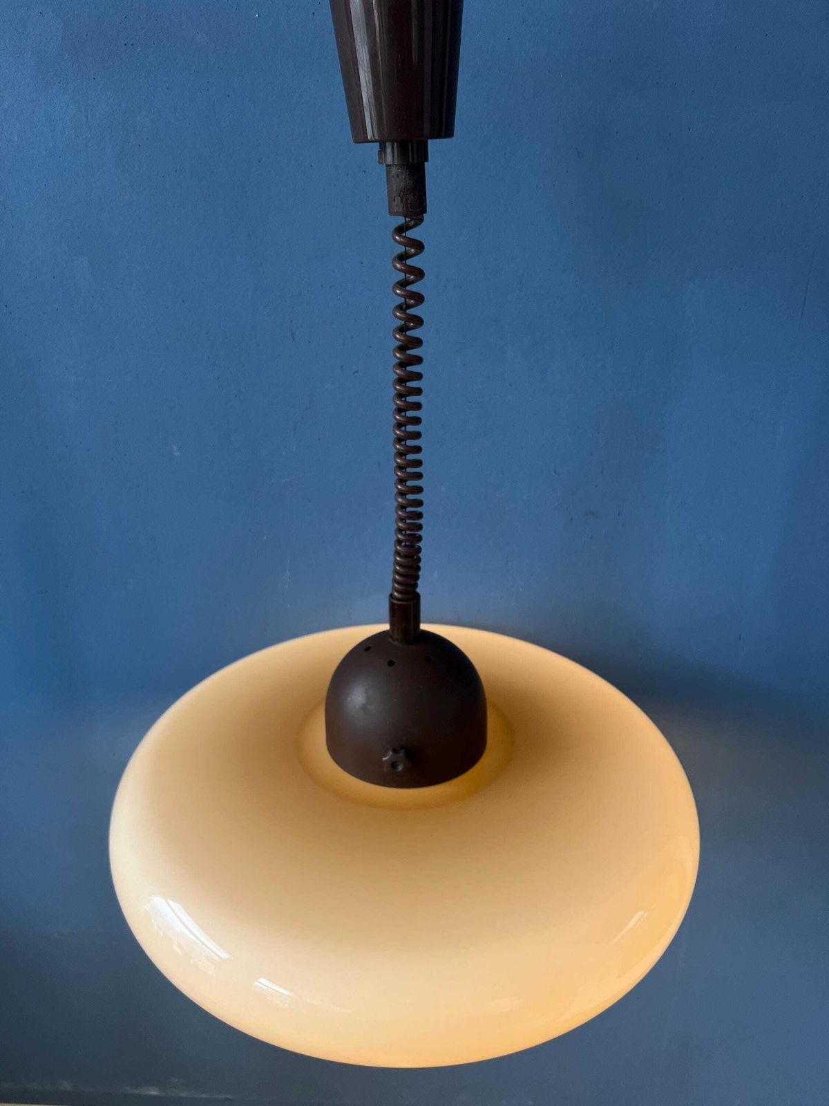 Herda Space Age Plexiglass Ufo Pendant Lamp photo for sale