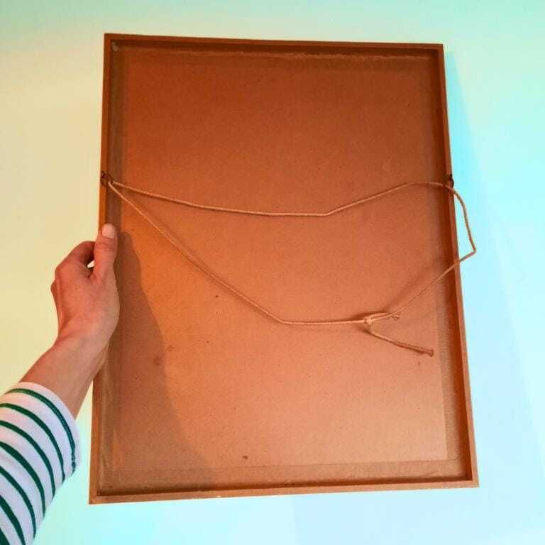 Vintage Oak Wooden Framed Needlepoint After Pablo Picasso's Harlequin H 19.5'' Tall photo vintage