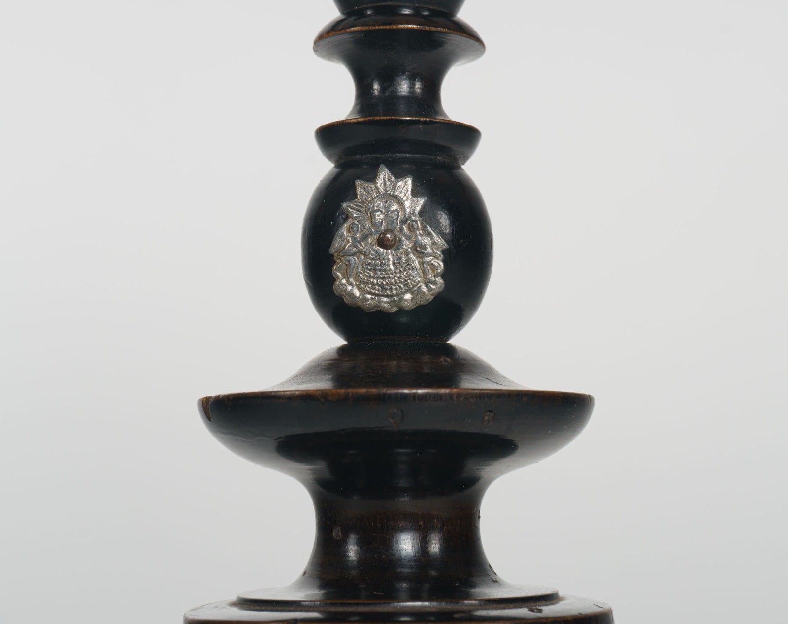 Antique 19th Century Victorian Freestanding Ebonised Bobbin Turned Crucifix photo for sale