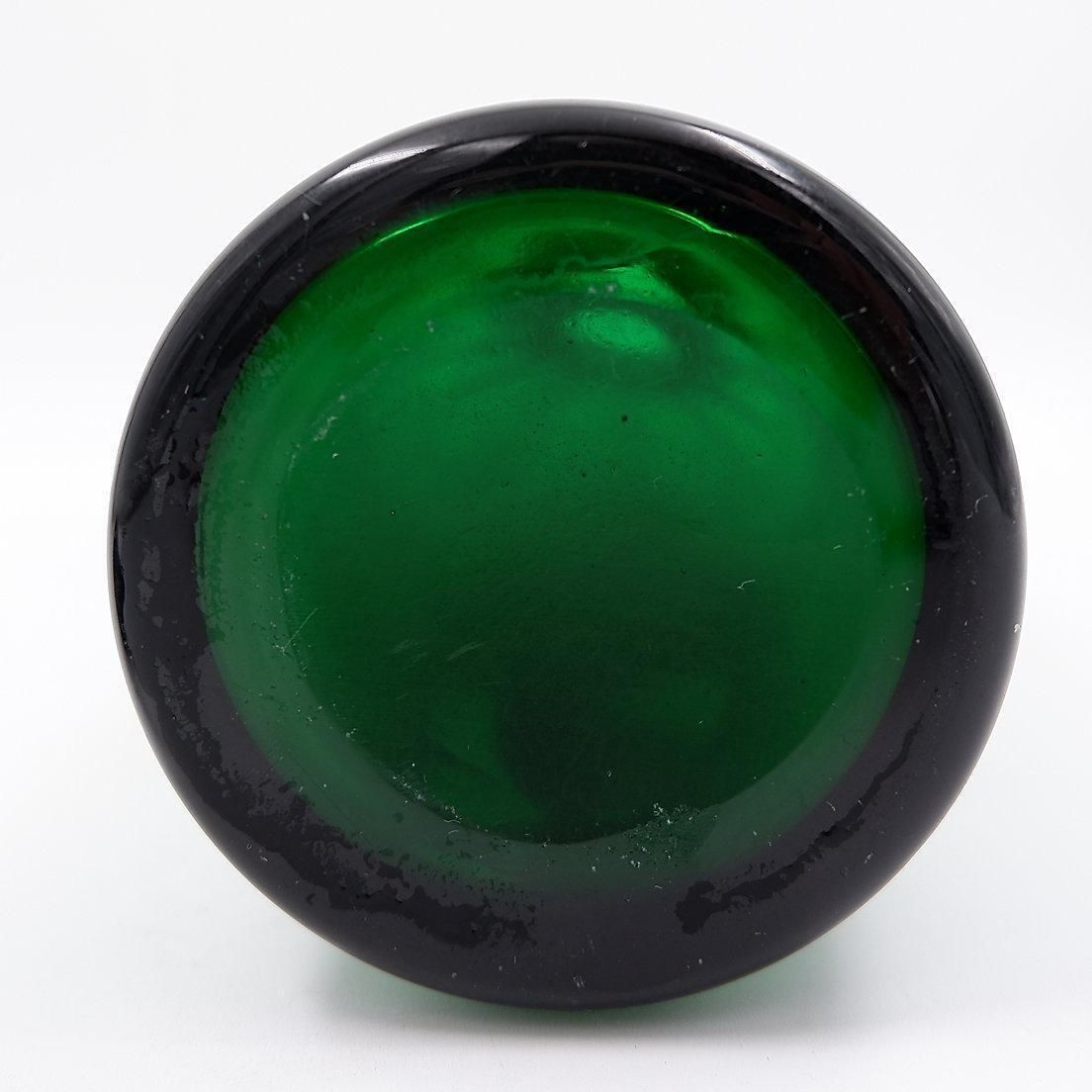 photo furniture 19th Century Green Glass Decanter   England, Circa 1870.