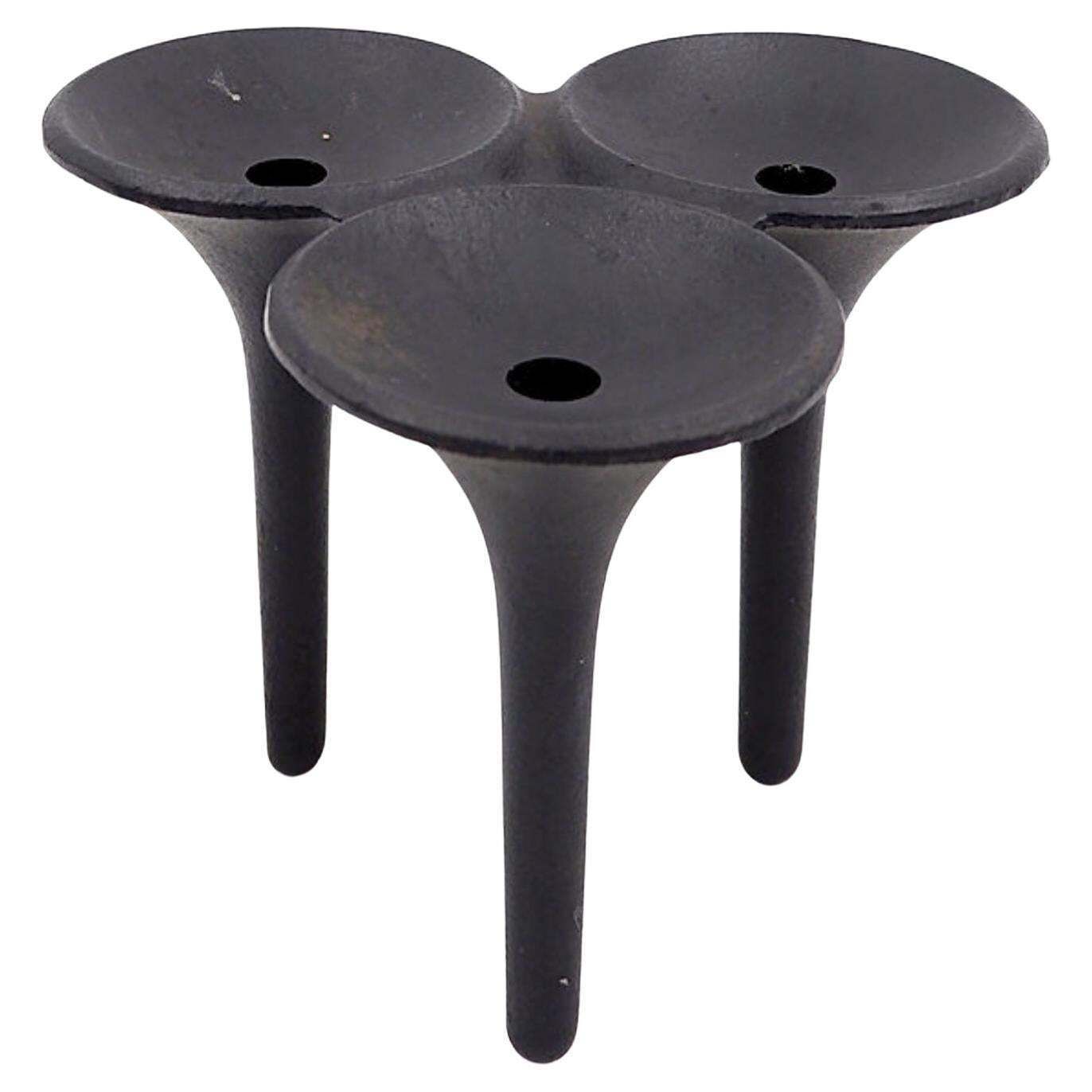 Danish Candlestick "Hornblower" By Christel & Christer Holmgren, 1960s