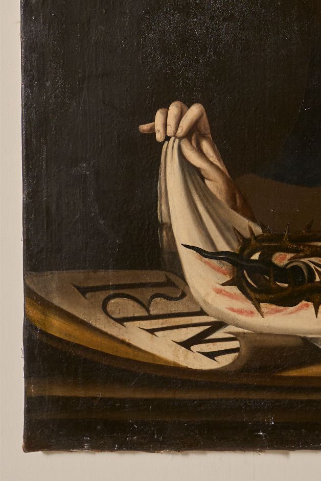 18th Century Spanish Painting Of Mary 'Passion Of Christ' photo for sale