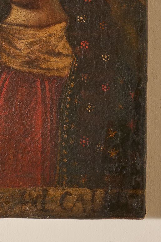 Small 17th Century Oil On Canvas Of Mary photo for sale