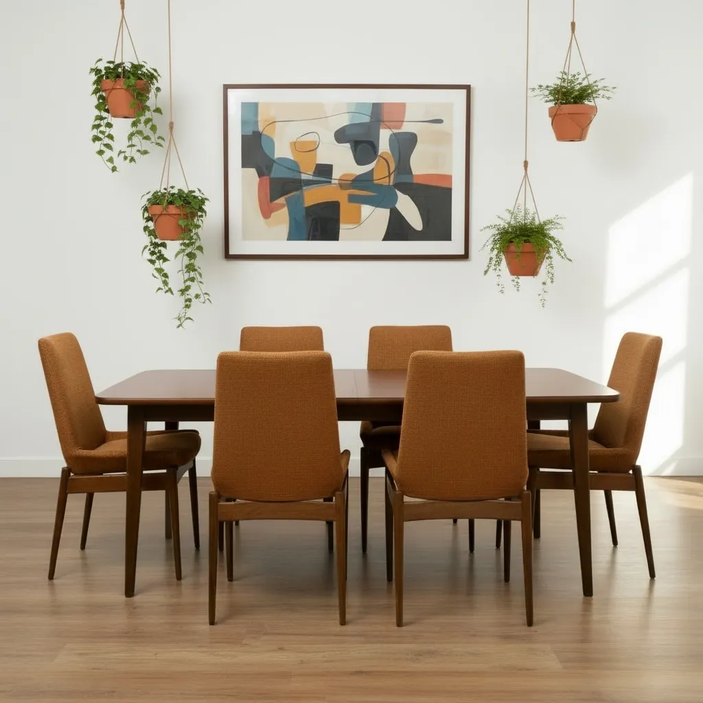 Midcentury Dining Chairs Archie Shine Six photo furniture
