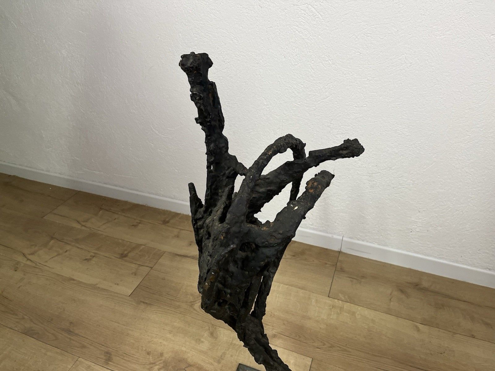 Art Large Bronze Sculpture Anthropomorphic Foot Giacometti 60’s Vintage Design photo