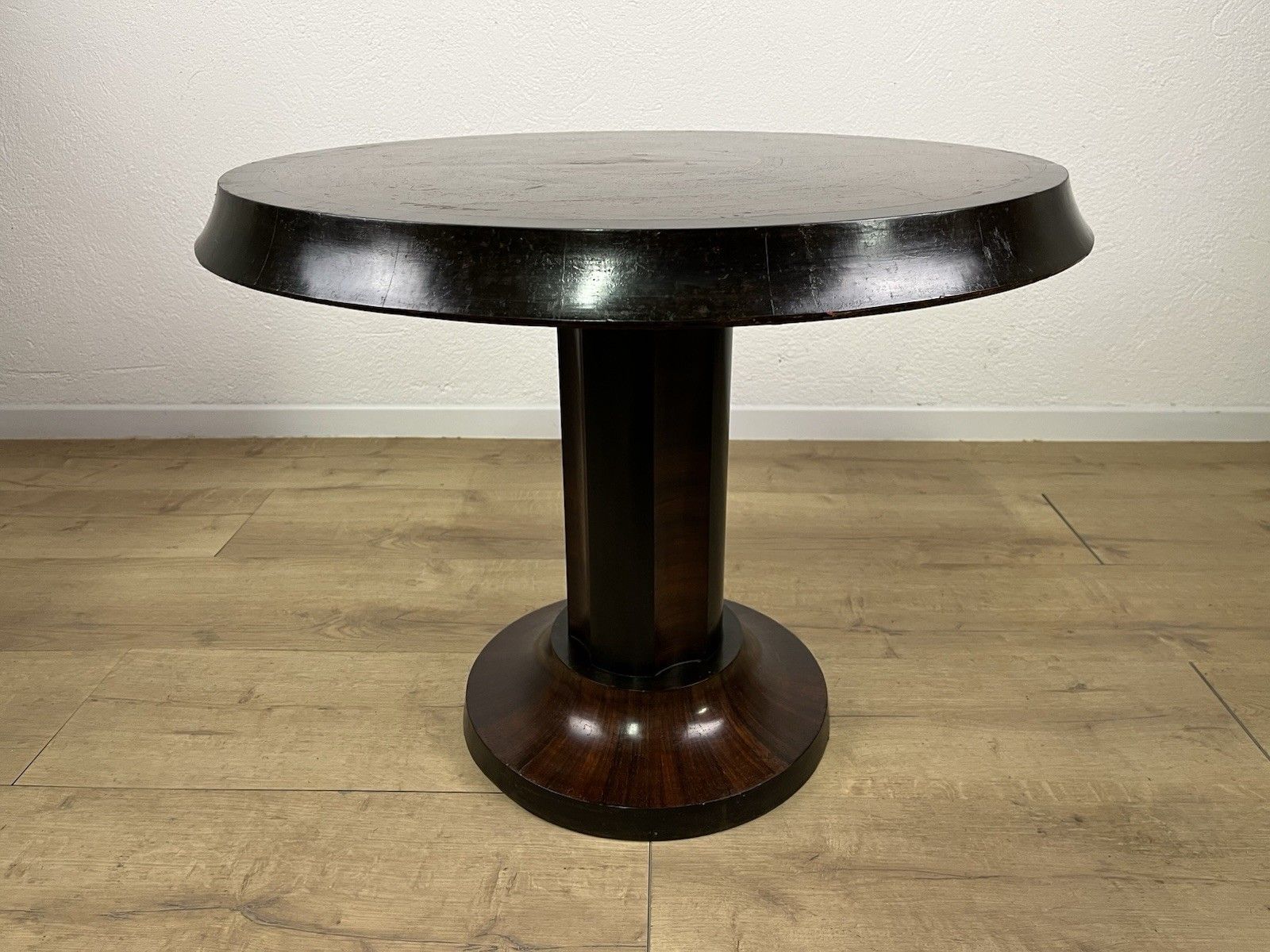 1930’s Rationalist Wooden Coffee Table Vintage Design photo vinterior