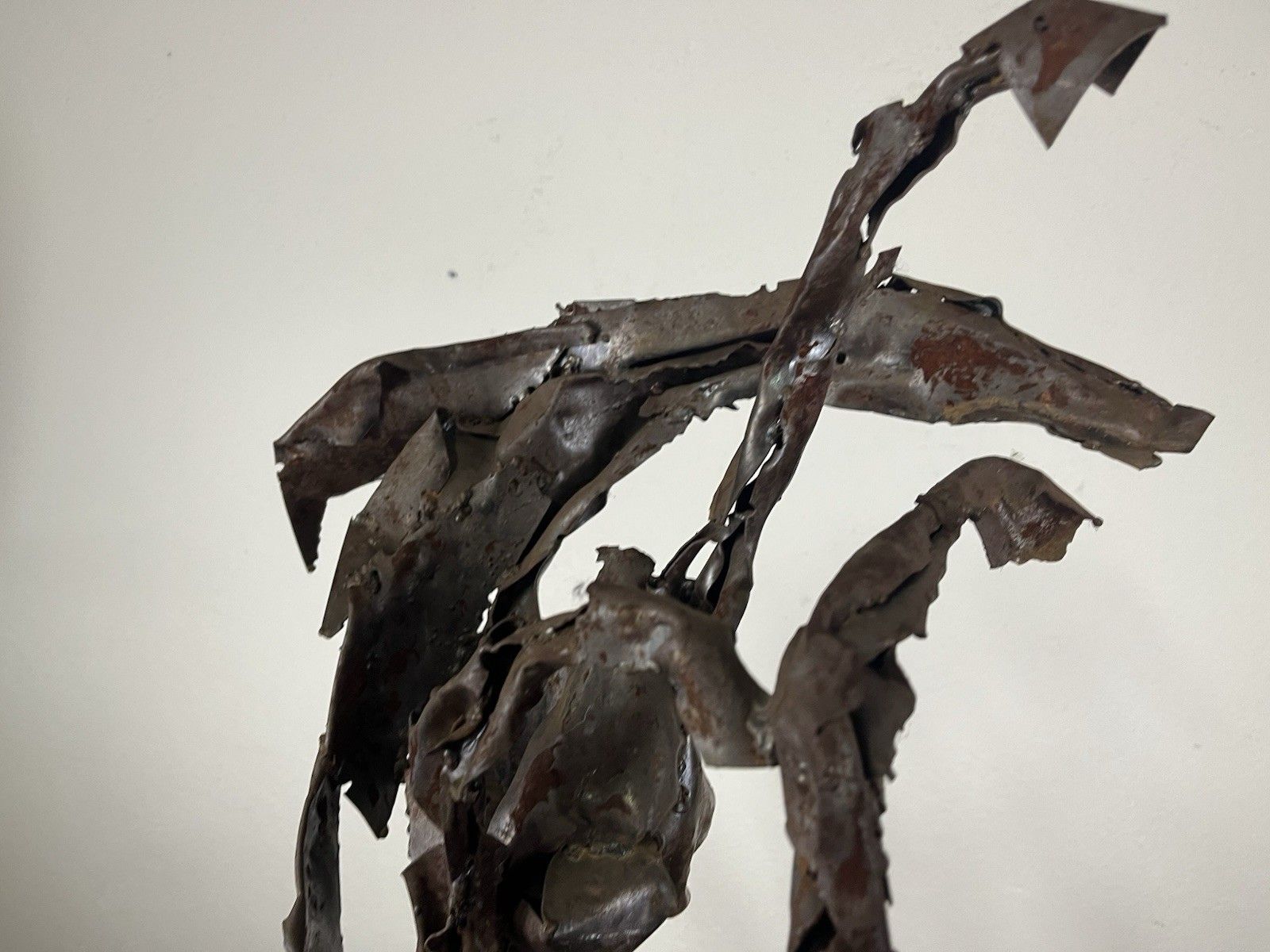 Large Metal Horse Sculpture 70’s Vintage Design photo 1495.0