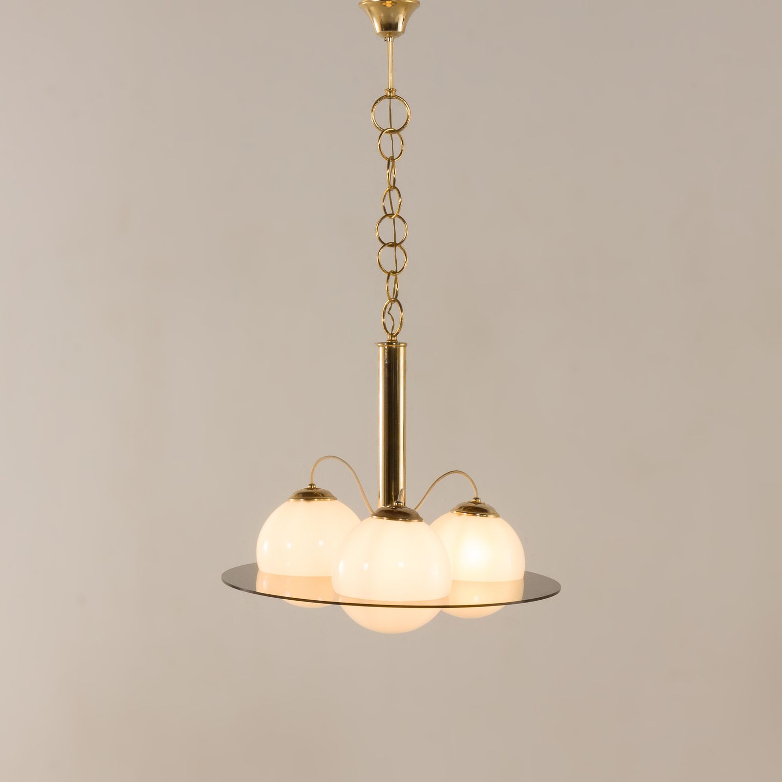 Italian Mid Century Chandelier In Romeo Rega Style 1970s