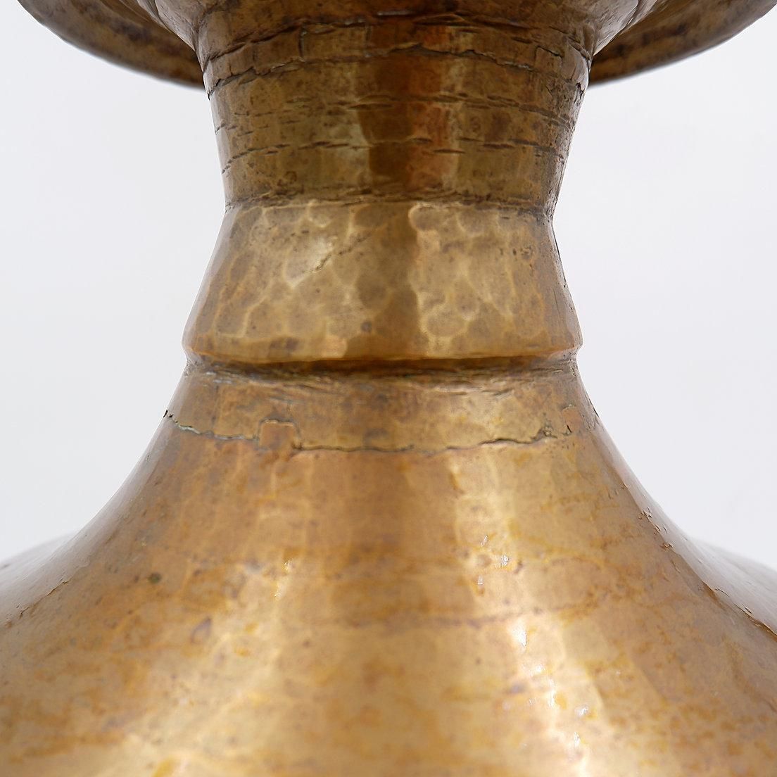 photo vinterior Hammered Copper Pital Ghalcha Vase, Wabi Sabi Style, Nepal Decor