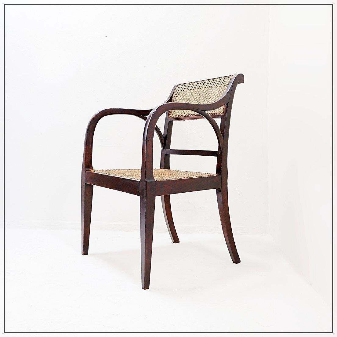 photo buy Mid Century Modern Bentwood Chairs With Cane Seats And Backs