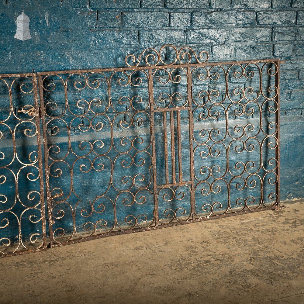 Scrollwork Driveway Gates, Victorian Wrought Iron photo 411.0