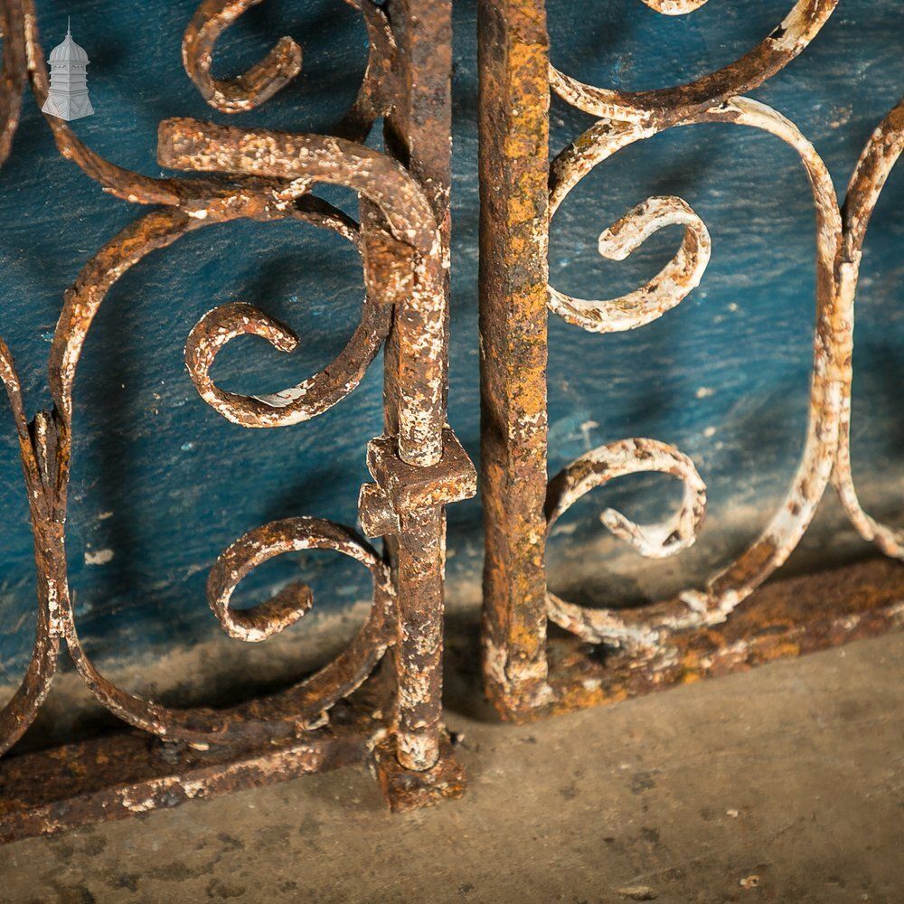 photo for sale Scrollwork Driveway Gates, Victorian Wrought Iron