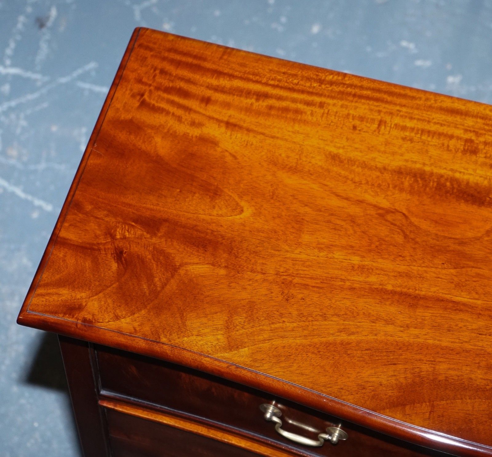 photo furniture Georgian Revival Style Serpentine Chest Of Drawers Made By Brights Of Nettlebed