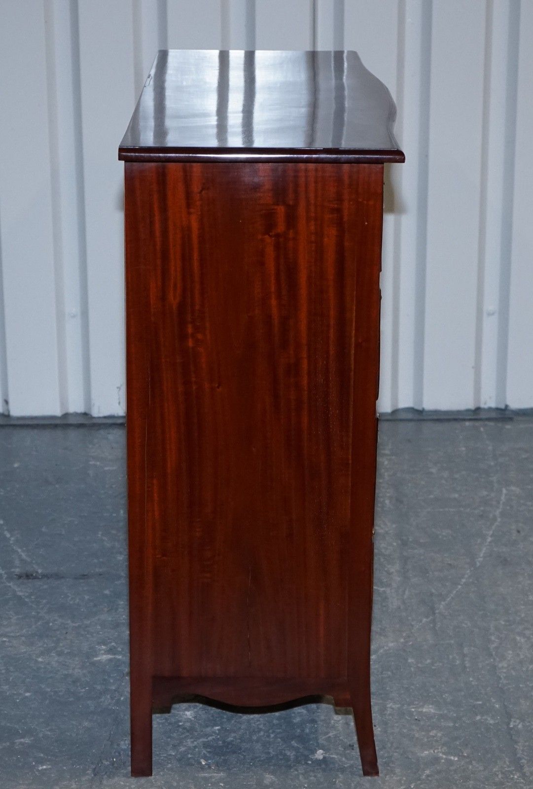 Furniture Georgian Revival Style Serpentine Chest Of Drawers Made By Brights Of Nettlebed photo