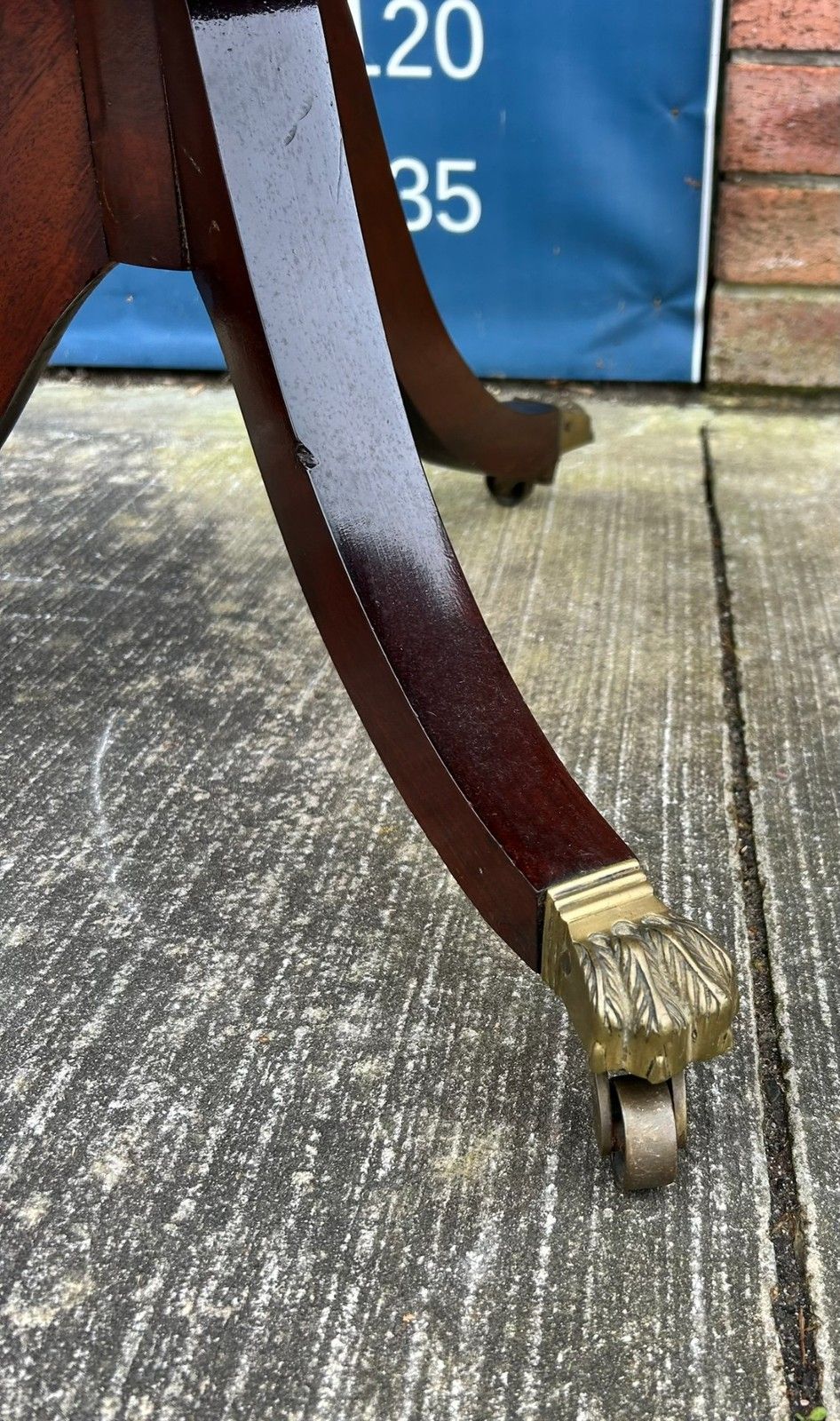 photo for sale Quality Reproduction Antique Regency Style Mahogany Three Tier Dumb Waiter Stand