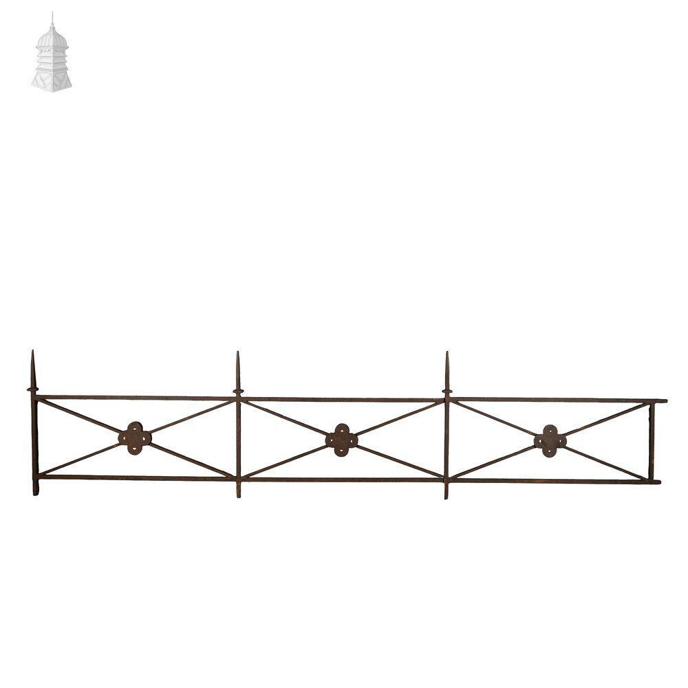 Dwarf Wall Railing, Quatrefoil Detail