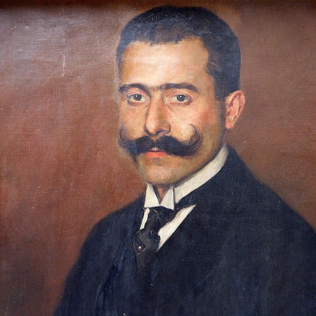 "Portrait Of An Ancestor" Paintings From The 20th   Max Moreau 1924 photo furniture