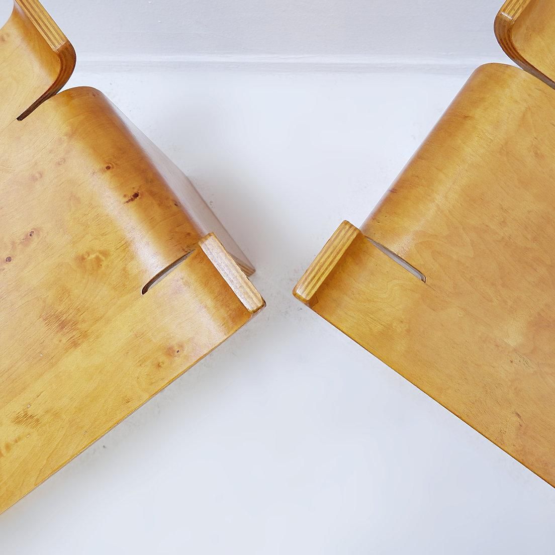 photo furniture Pair Of Stools ‘Museum’ By Sven Kai Larsen For Ströms Möbler   Sweden 1963