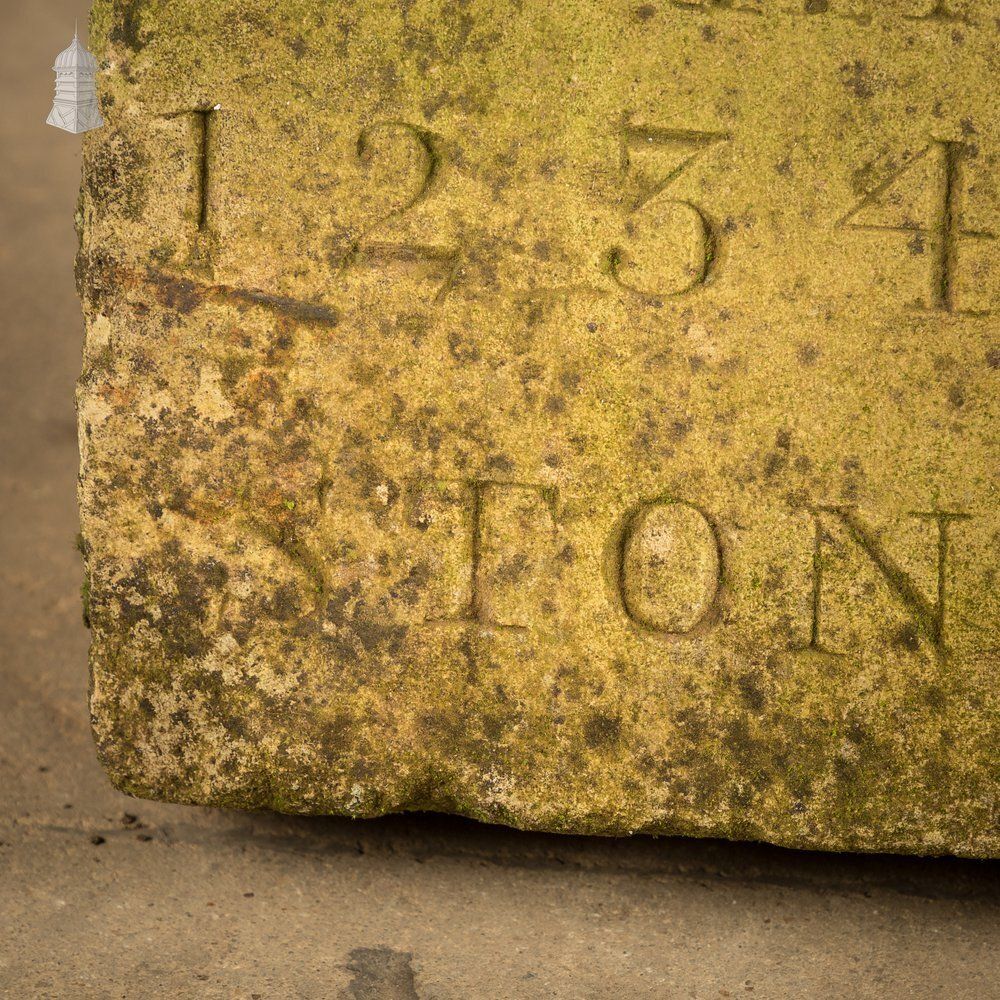 Stonemason’s Sample Stone, John Hopson Of Stowmarket photo vinterior