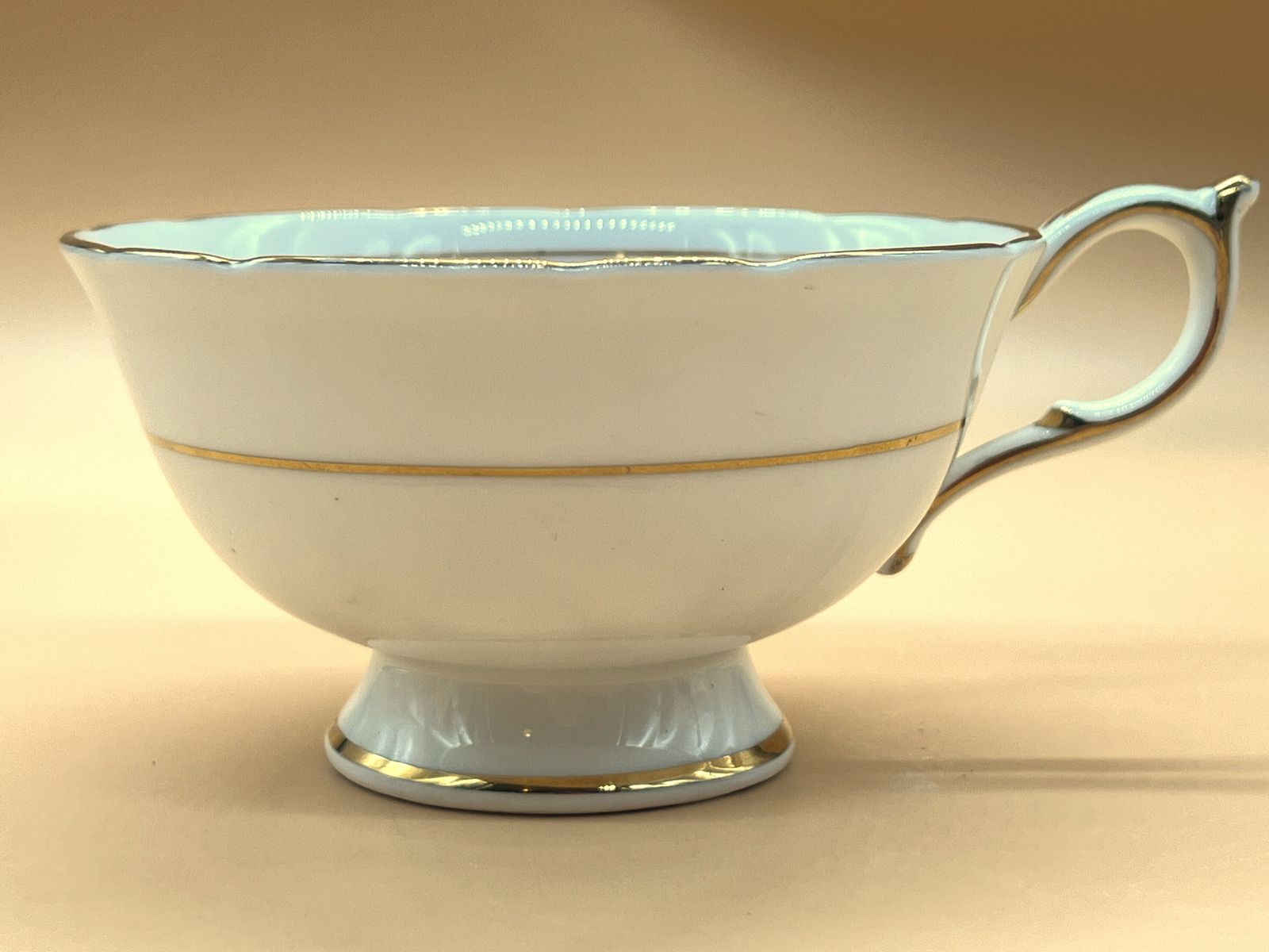 Art Deco Paragon China Double Warrant Queen Mary Mother On Pink Chintz Tea Cup And Saucer Duo. No. A1296. photo 75.0