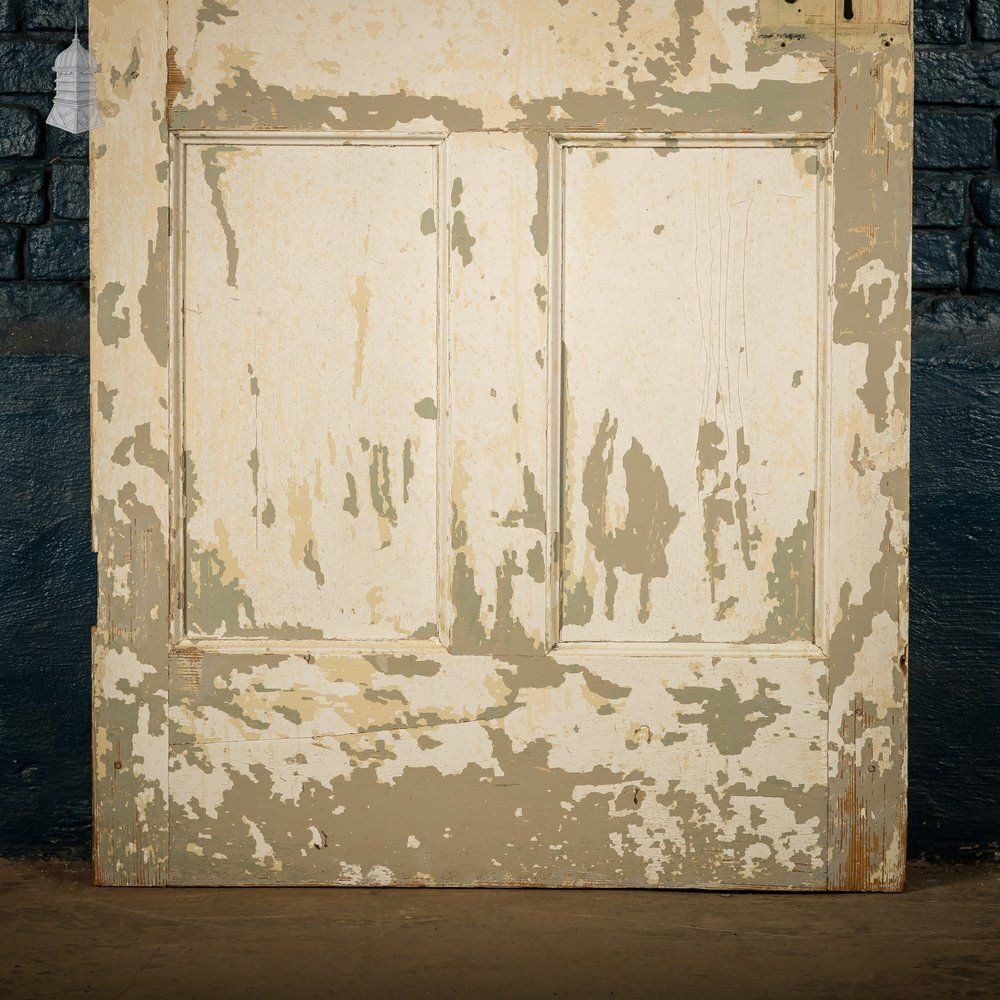 Moulded 6 Panel Door, Reclaimed, Distressed Beige, Period Layout photo Home Fixtures