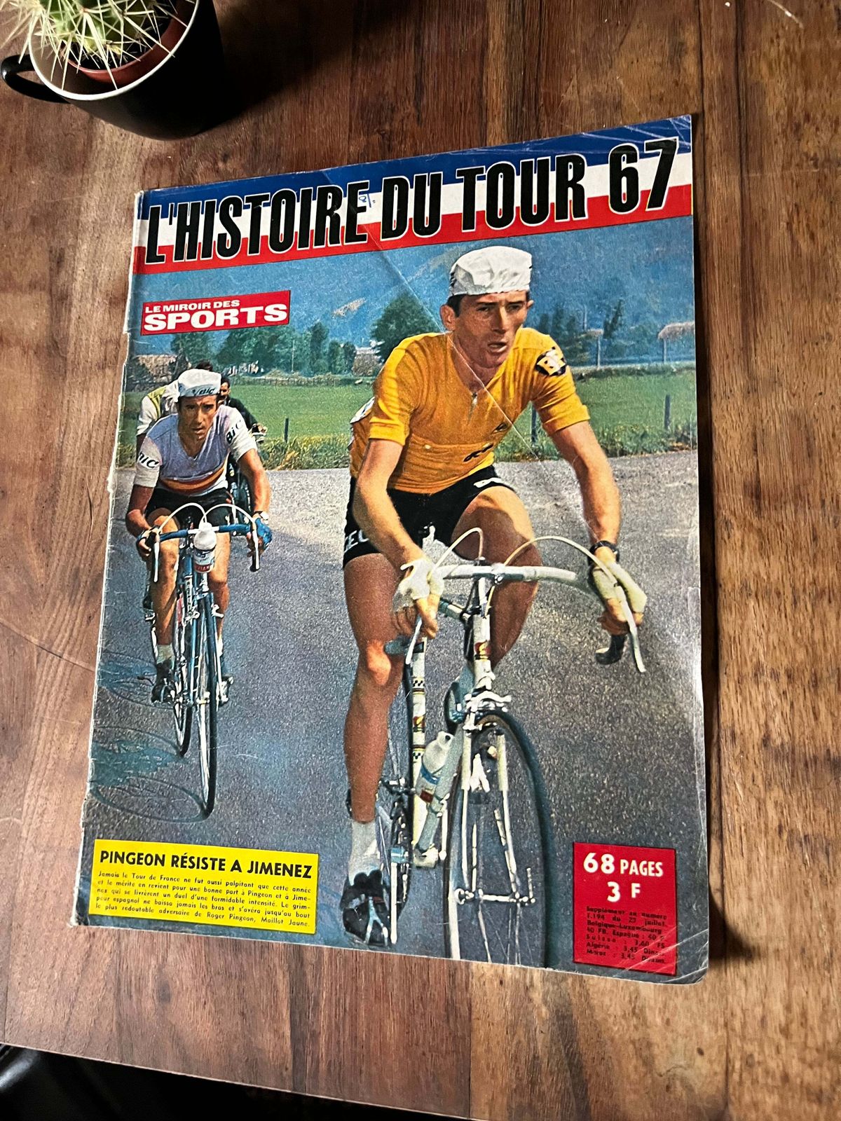 Tour De France 1967 Original Magazine Cover Artwork photo for sale