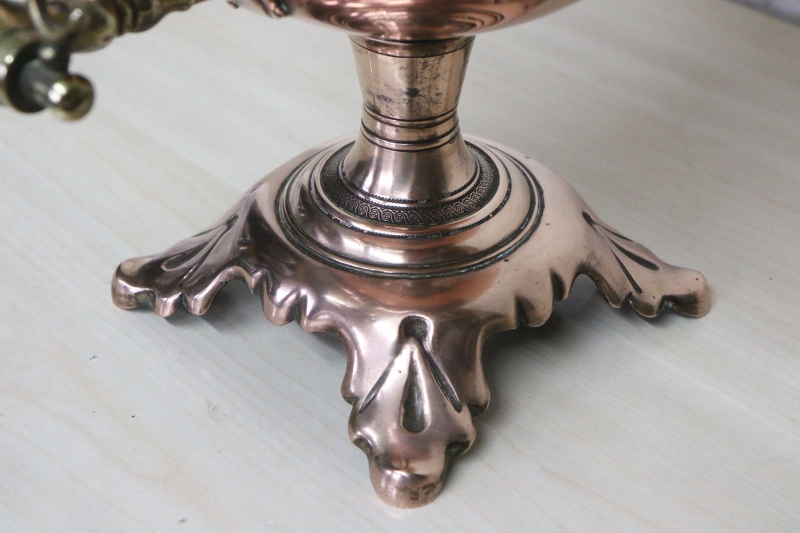 Antique Copper Samovar With Brass Fittings Lovely Decorative Piece 19th Century photo buy