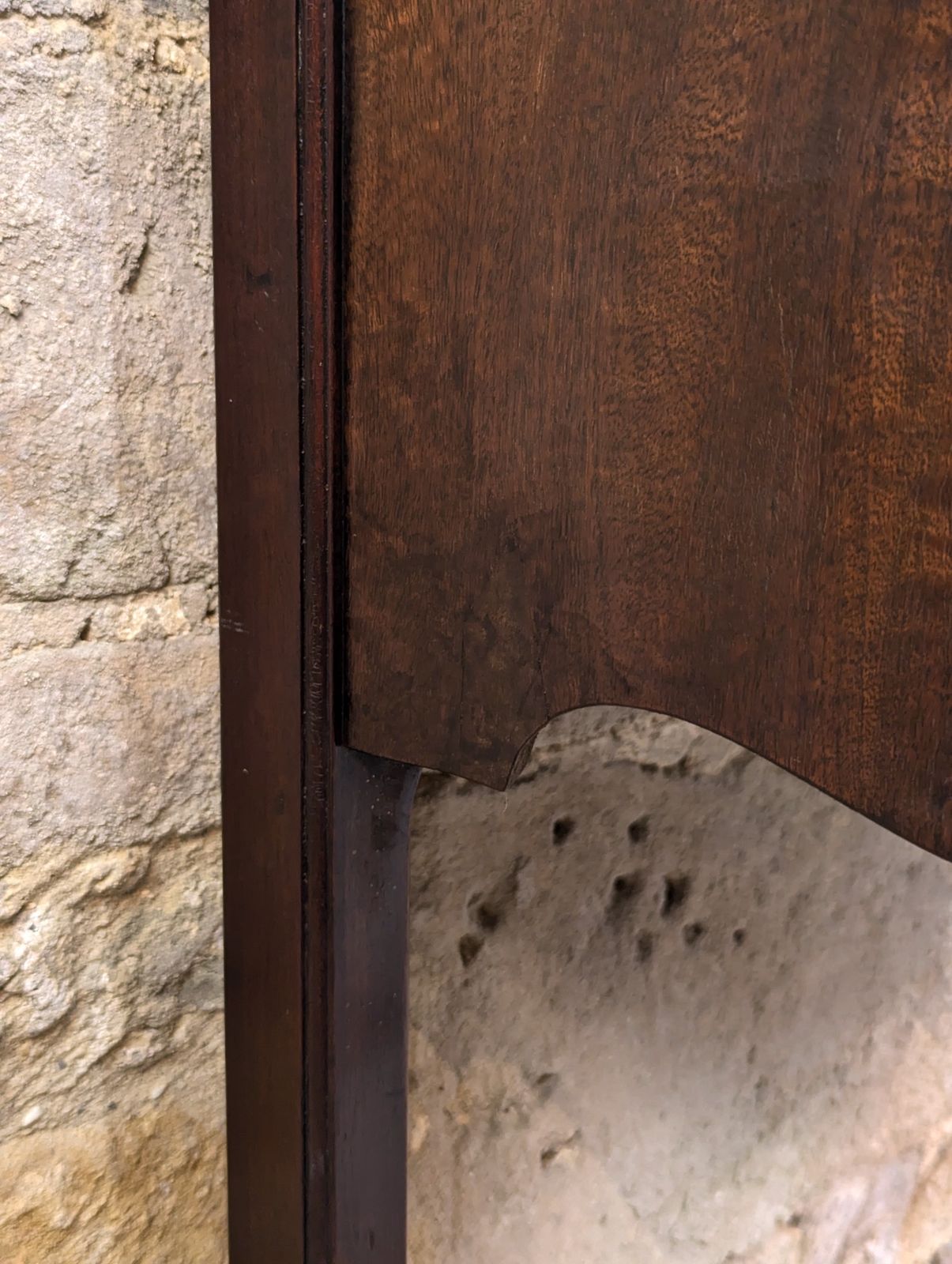 photo furniture Georgian Mahogany Demi Lune Console With Drawers