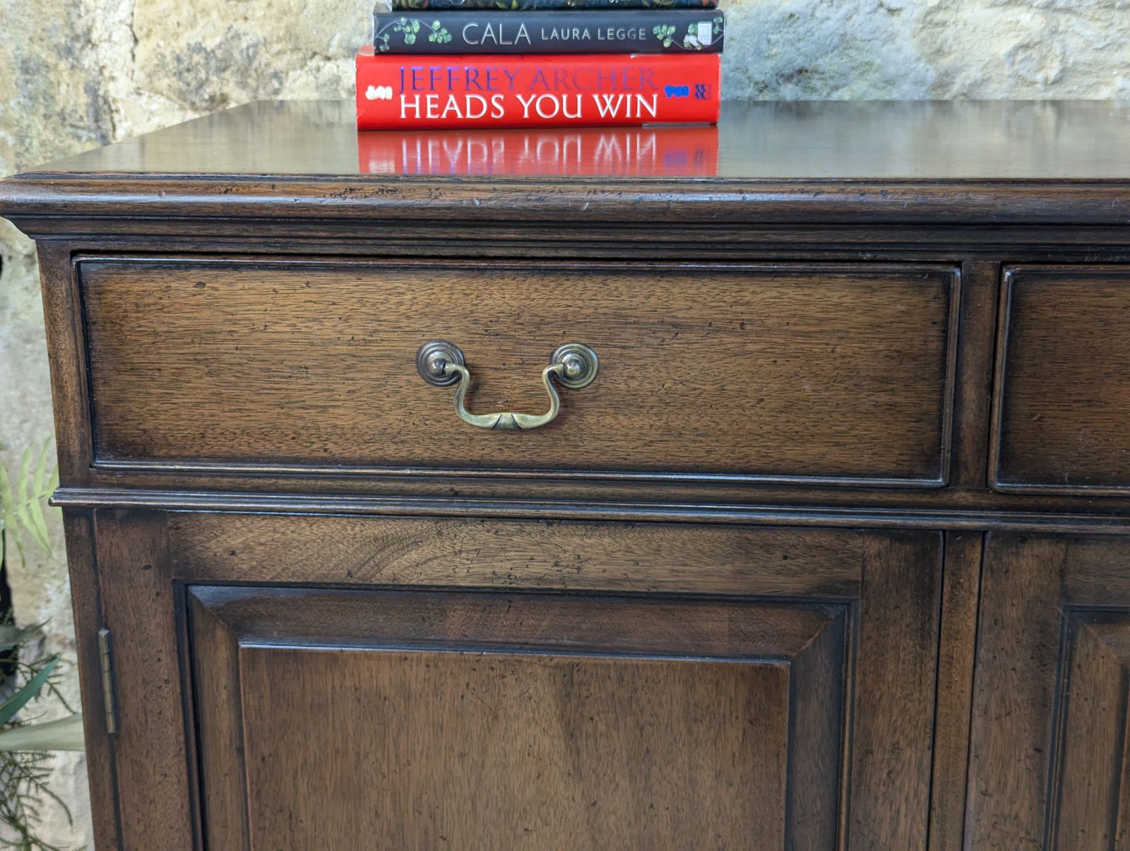 Antique Style Sideboard With Drawers   Dark Oak Effect photo Furniture