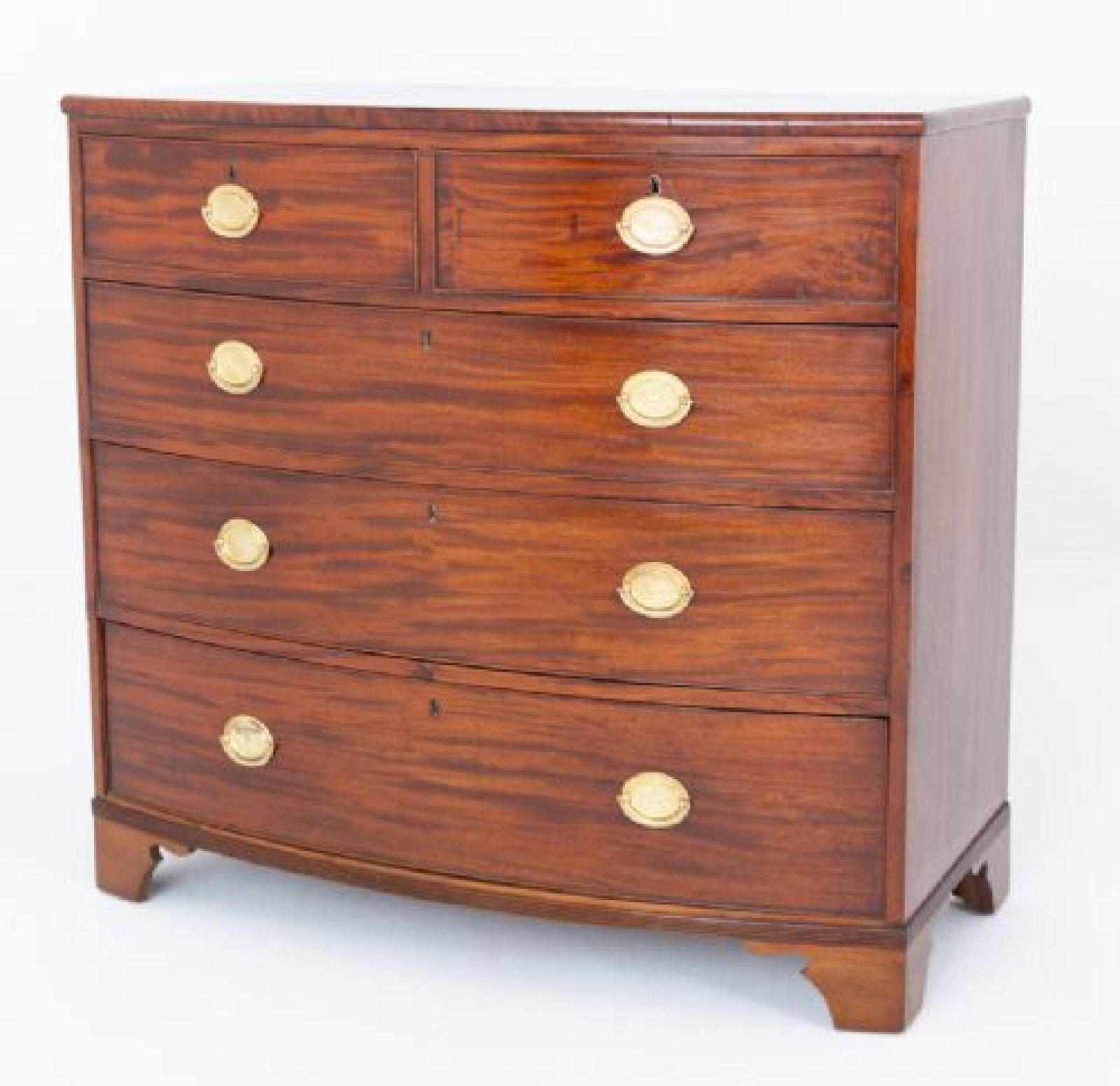 Period Regency Chest Drawers Bow Front 1810. photo Furniture