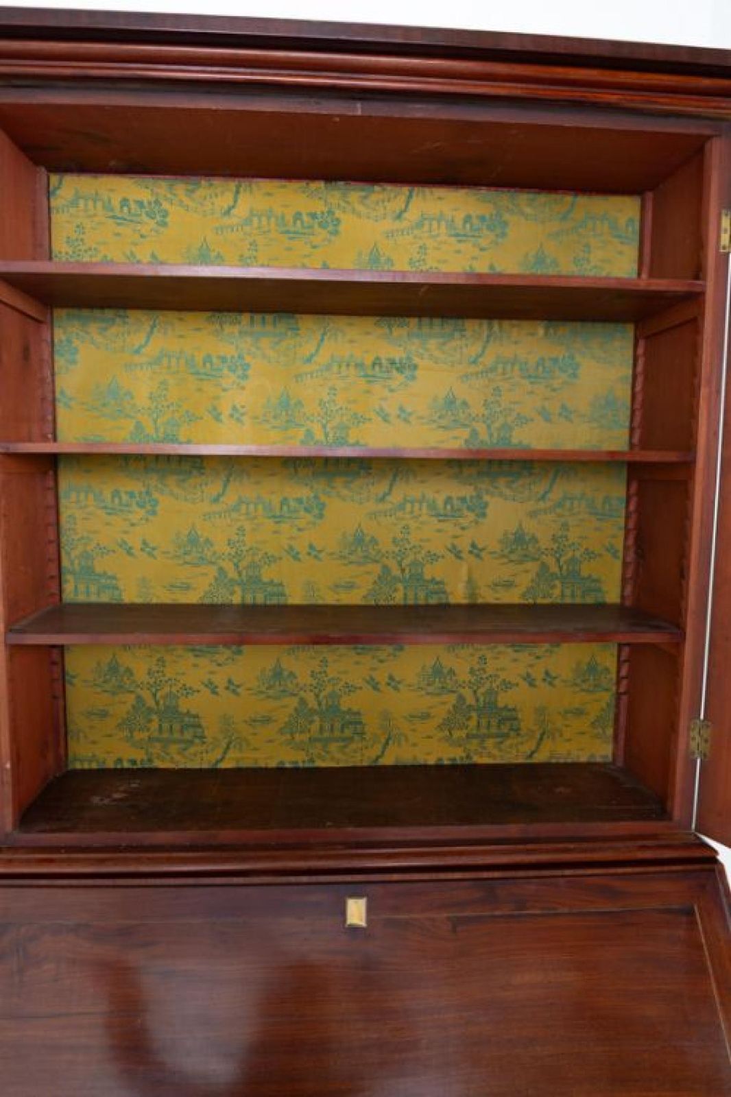 Georgian Bureau Bookcase Mahogany Library Cabinet 1800. photo vinterior