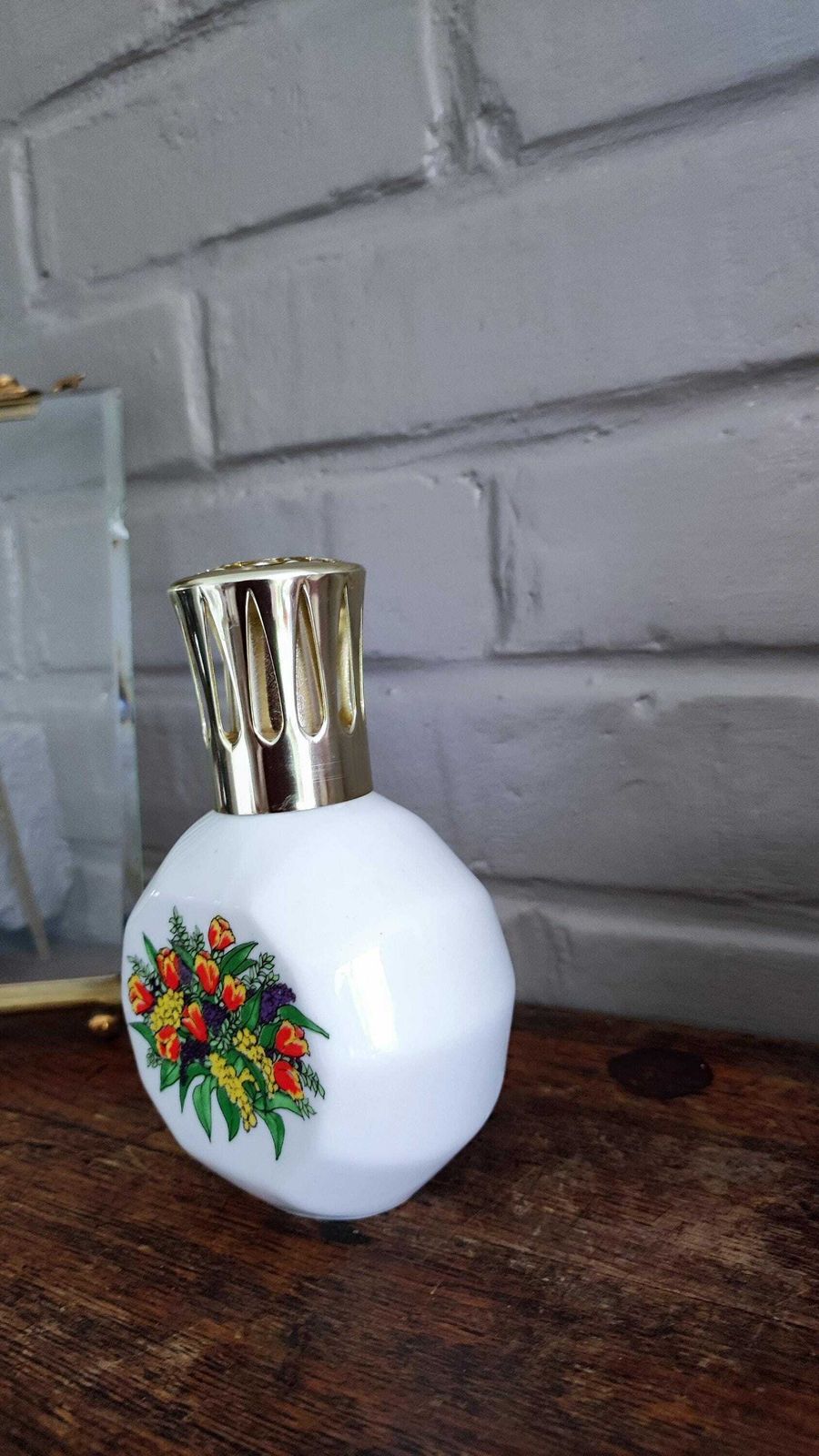 French Lampe Berger Artoria Limoges Porcelain, Catalytic Home Fragrance Diffuser, 1970s photo 89.0