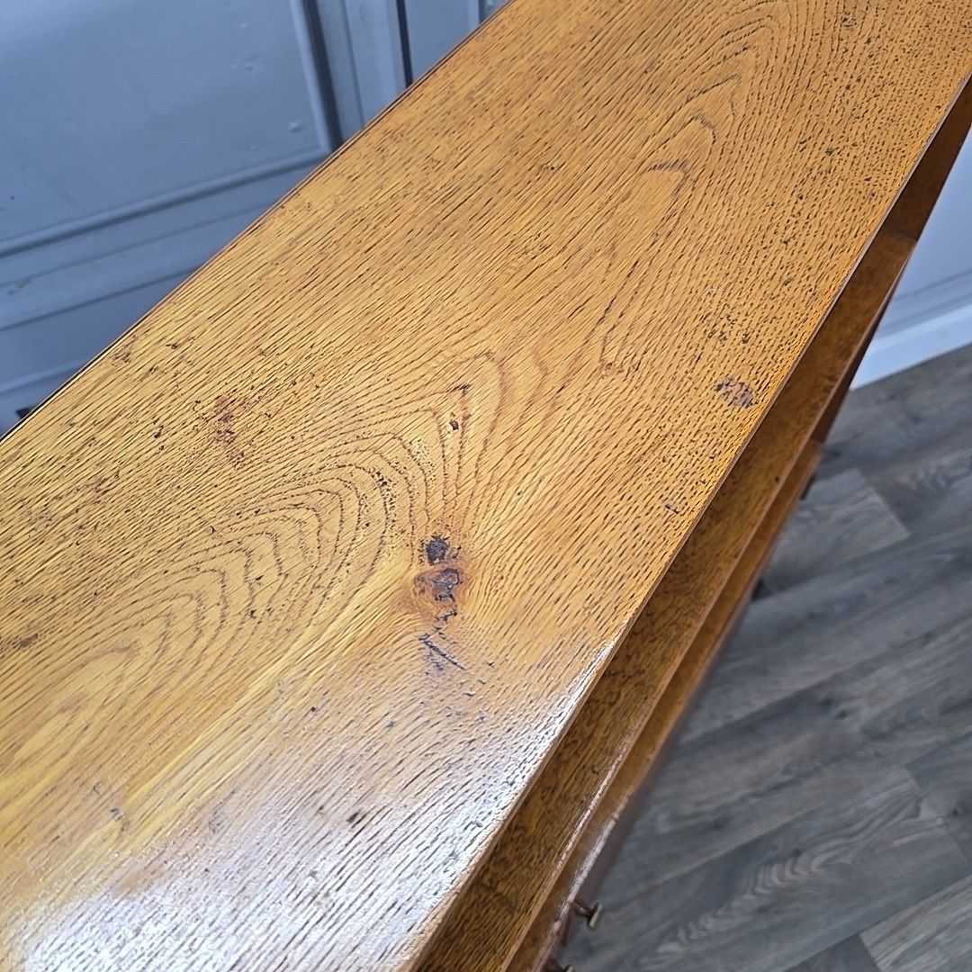 Vintage Oak Bookcase Lower Cupboard – Wooden Finish – Mid Century Storage Shelf photo vinterior