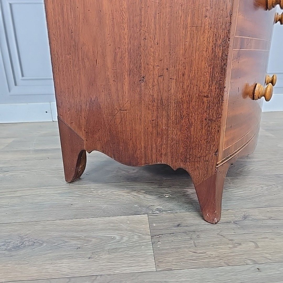 Antique Commode Cabinet Chest Drawer Storage / Lamp Table Mahogany Georgian photo 240.0