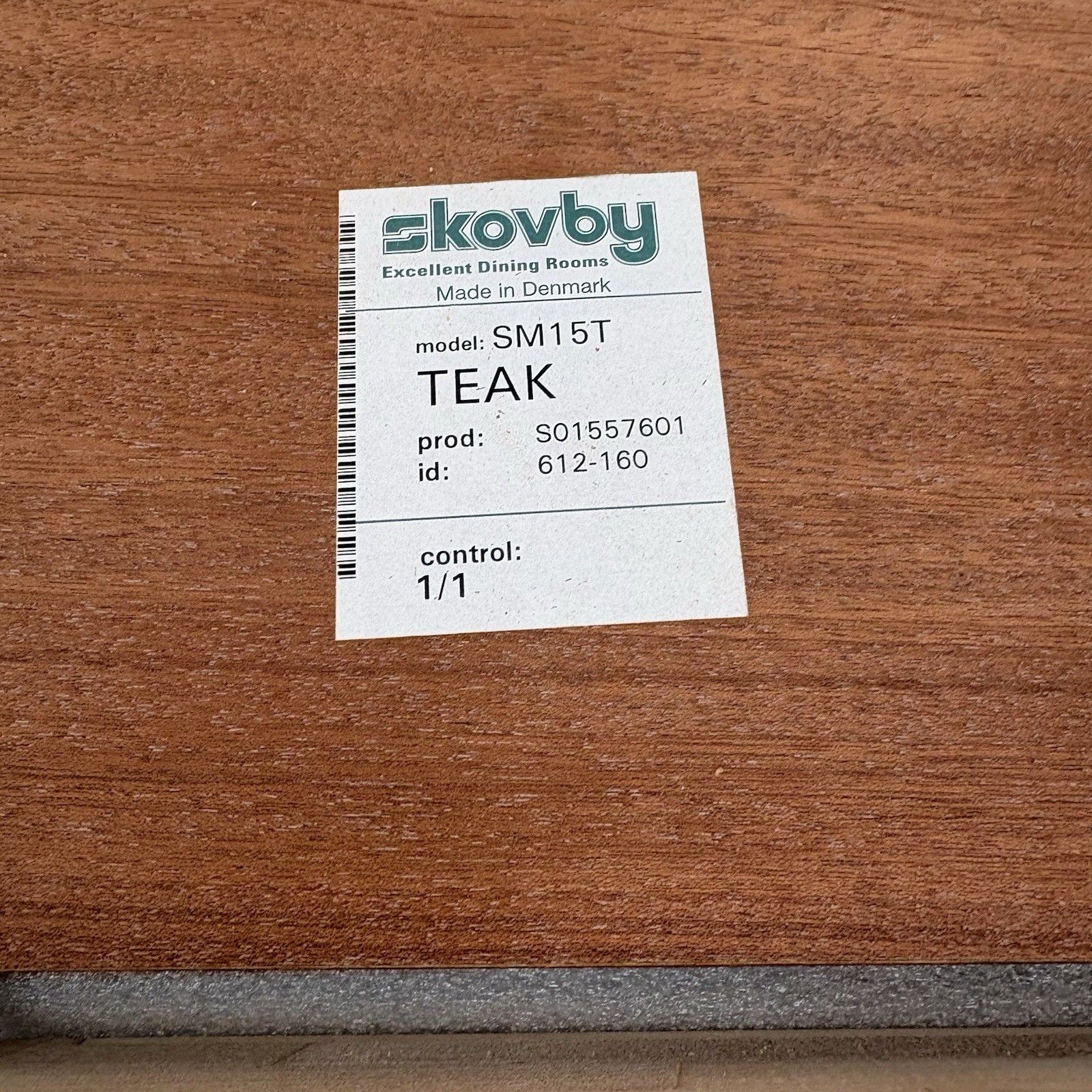 photo for sale Skovby Danish Mid Century Modern Teak Extendable Oval Table Model Sm15