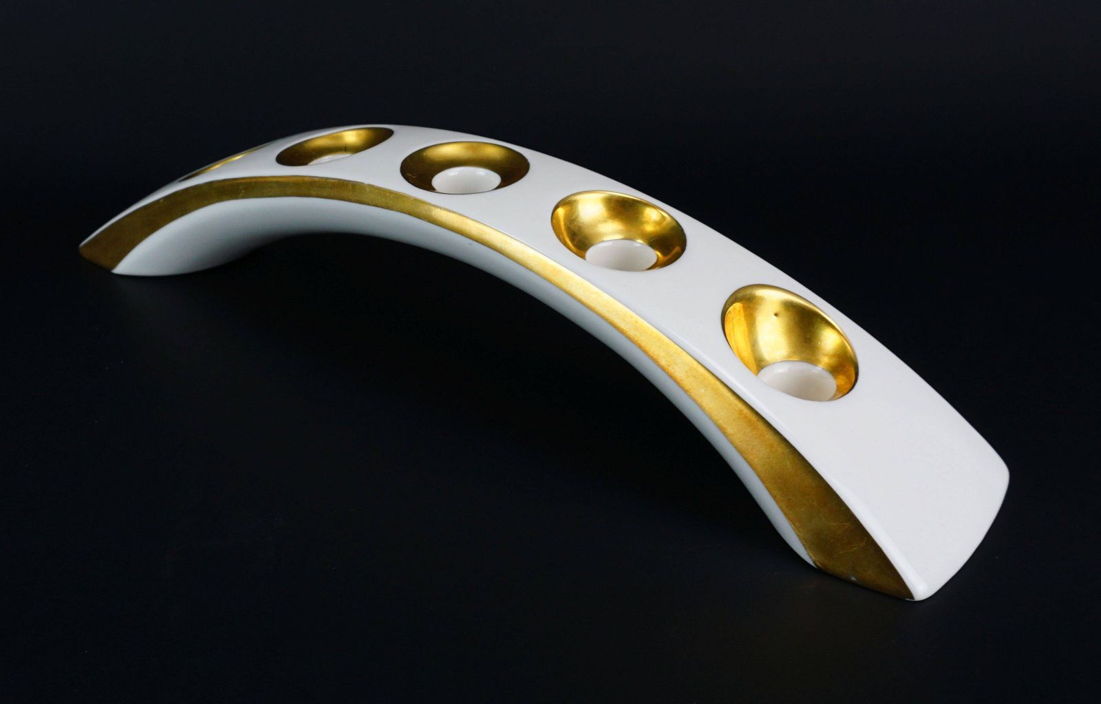 Mid Century Modern Porcelain Candle Holder By Lindner Kueps, Bavaria, 1950s photo furniture