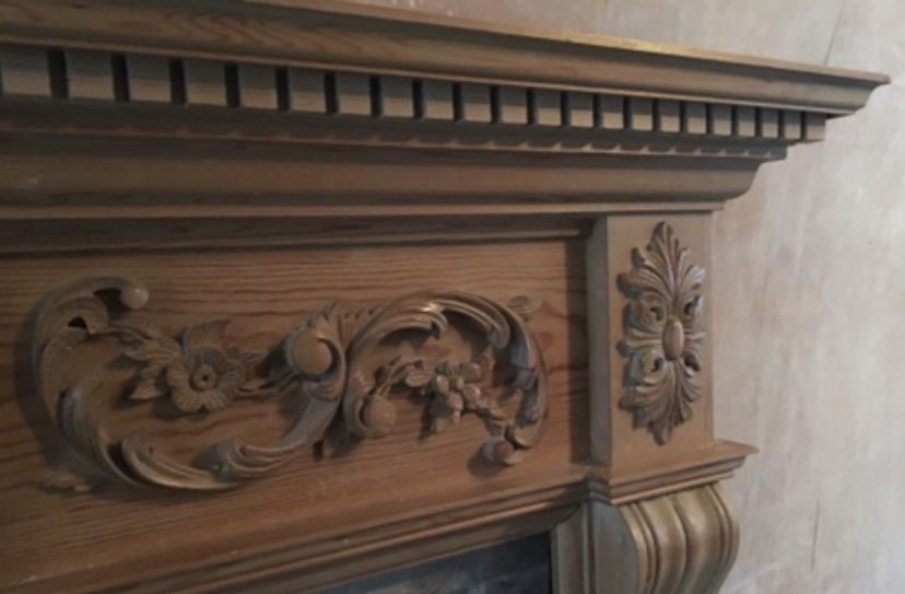 Marsham Pine Wood Mantelpiece photo for sale