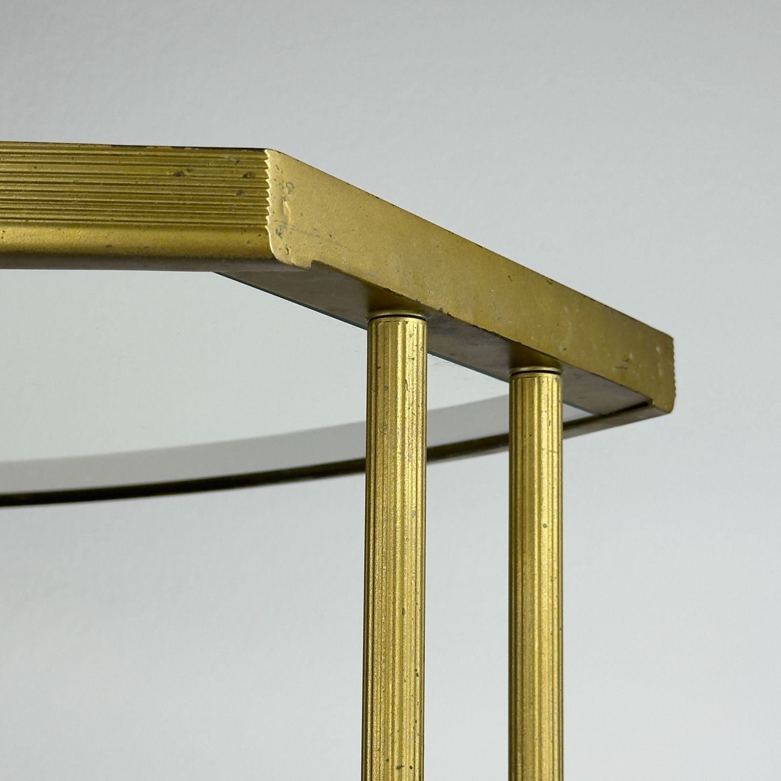 Vintage Metal Bar Cart, Italy 1950s photo vinterior