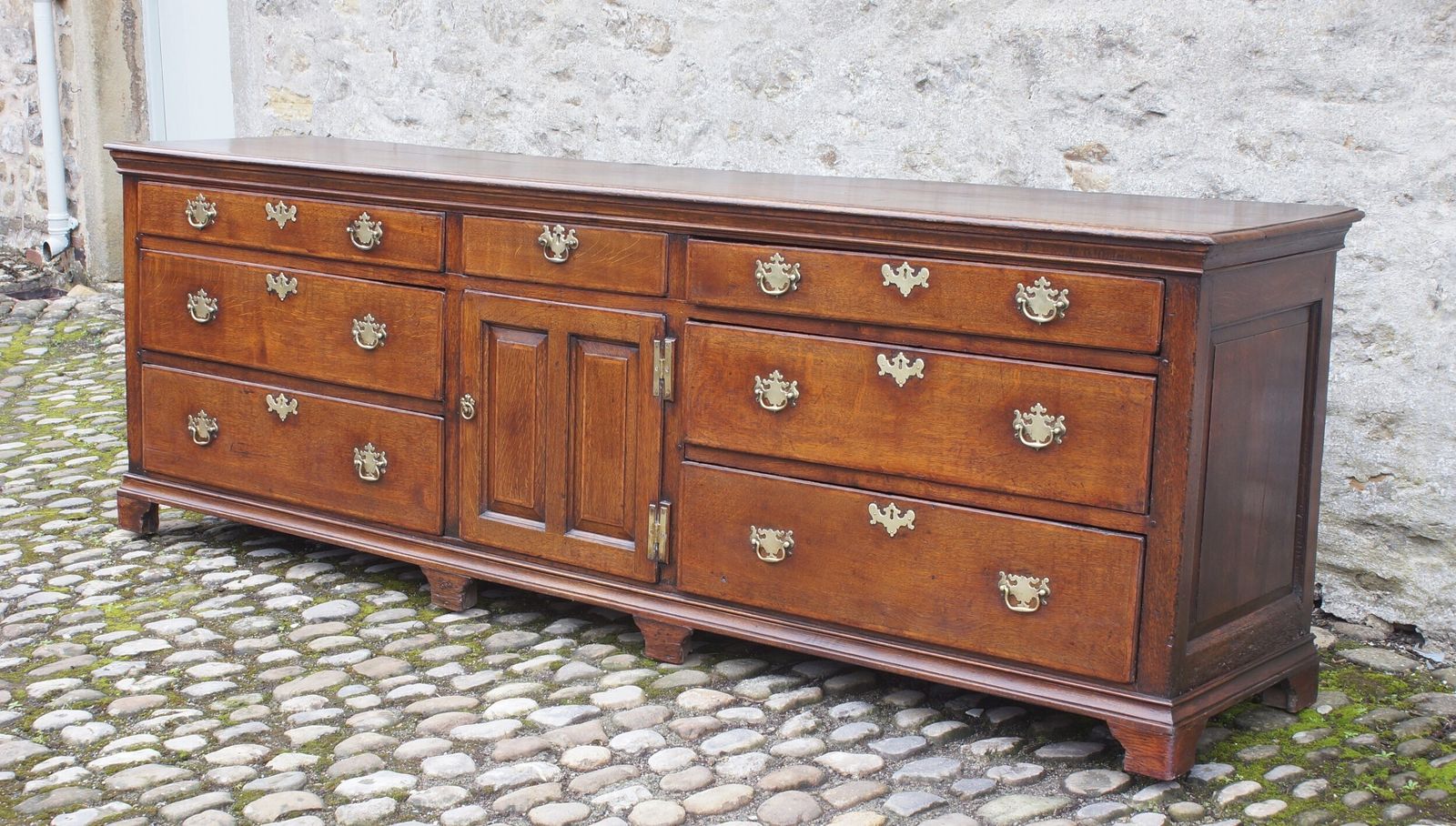A Large 18th Century Oak Dresser Base. photo furniture