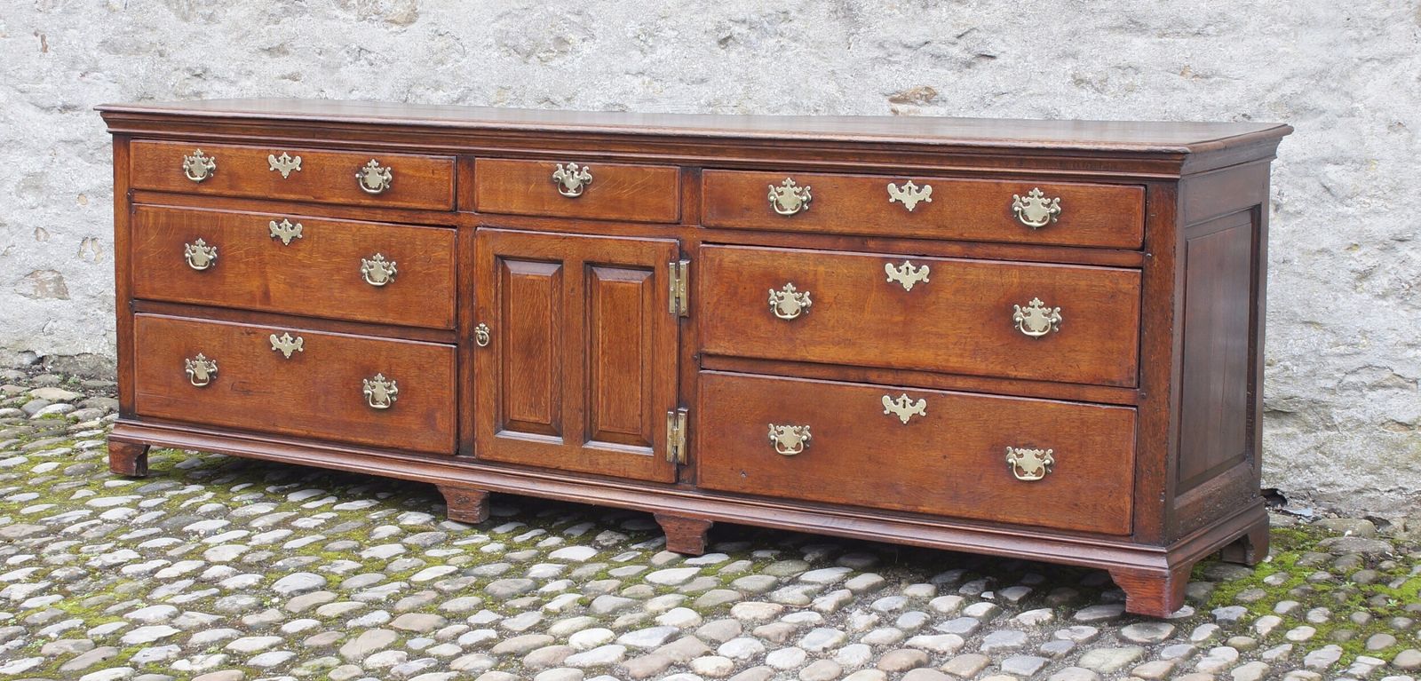 A Large 18th Century Oak Dresser Base. photo 4950.0