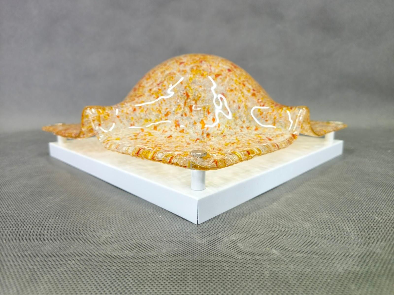 Pair Of Murano Glass Wall Lights By Toni Zuccheri For Mazzega, 1970s photo buy
