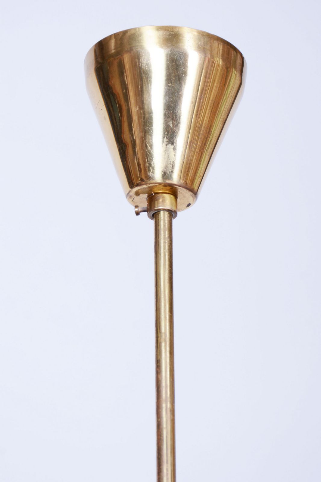 Restored Mid Century Chandelier, By Kamenický šenov, Brass, Glass, Czech, 1960s photo buy