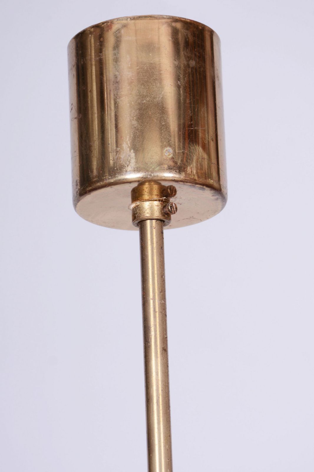 Restored Mid Century Chandelier, By Kamenický šenov, Brass, Glass, Czech, 1960s photo for sale