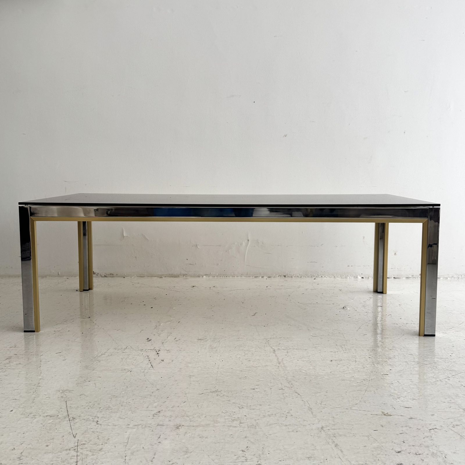 A 1970s Italian Renato Zevi Chrome Coffee Table For Romeo Rega