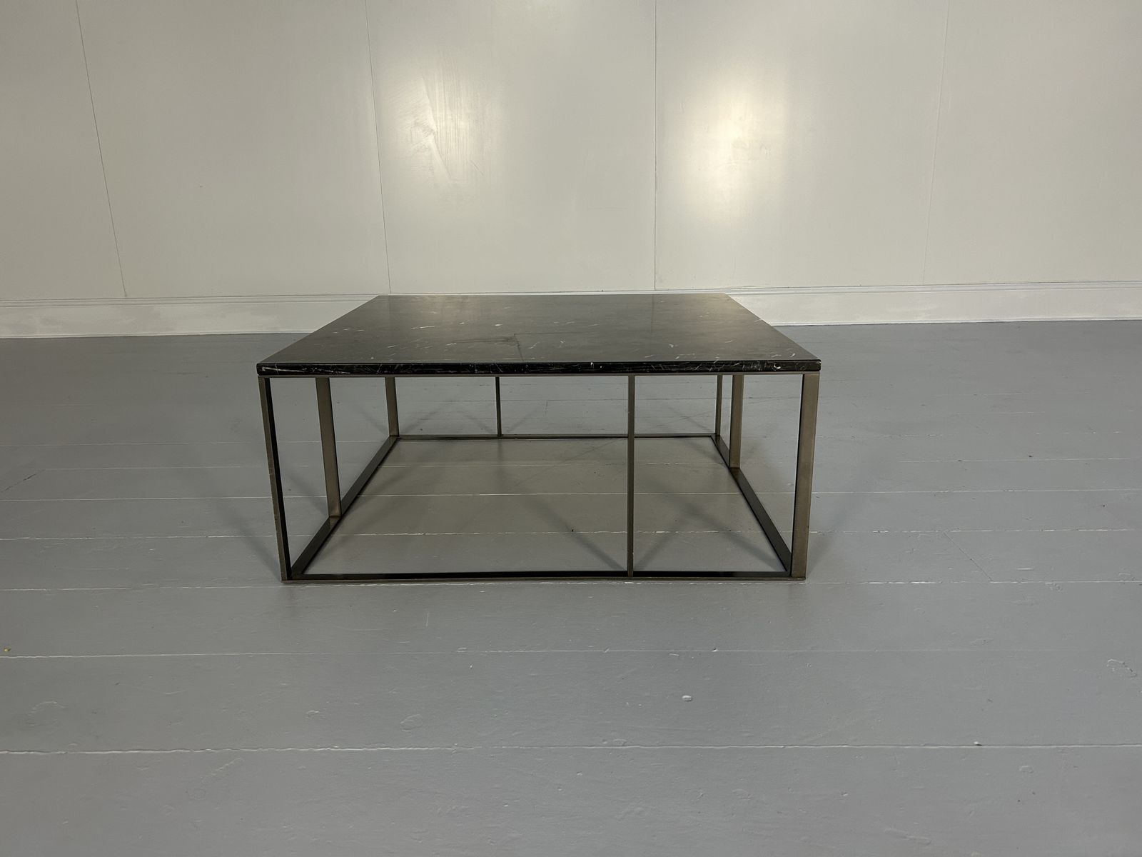 B&B Italia "Lithos" Coffee Table In Black "Marquina" Marble