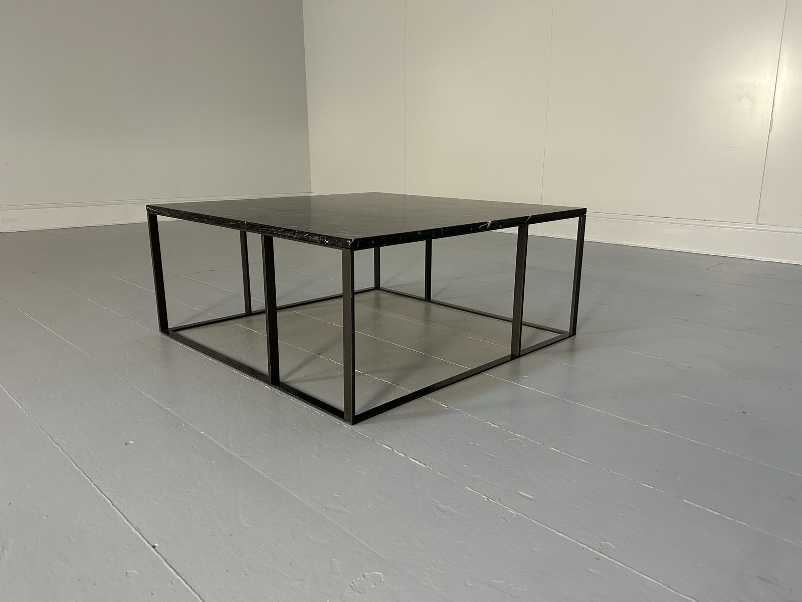 B&B Italia "Lithos" Coffee Table In Black "Marquina" Marble photo furniture