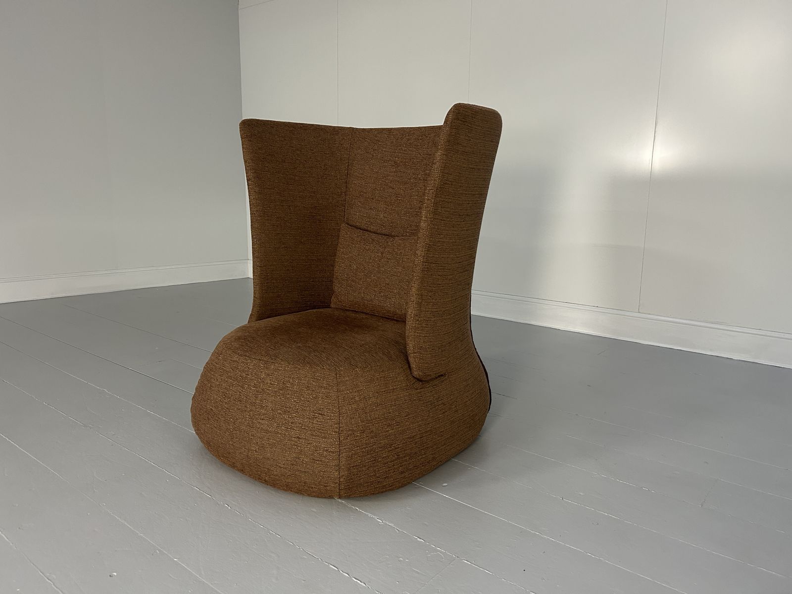 B&B Italia “Fat Fs91a” Chair In Brown Woven Fabric