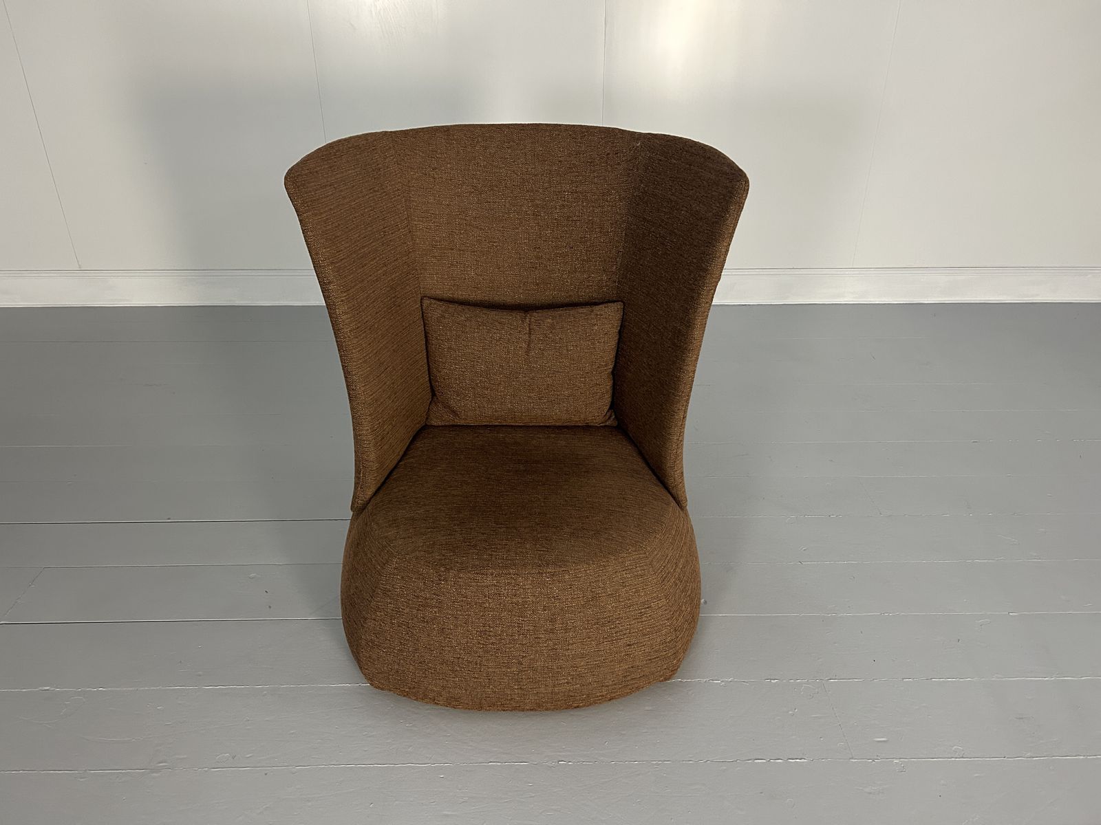 B&B Italia “Fat Fs91a” Chair In Brown Woven Fabric photo vinterior