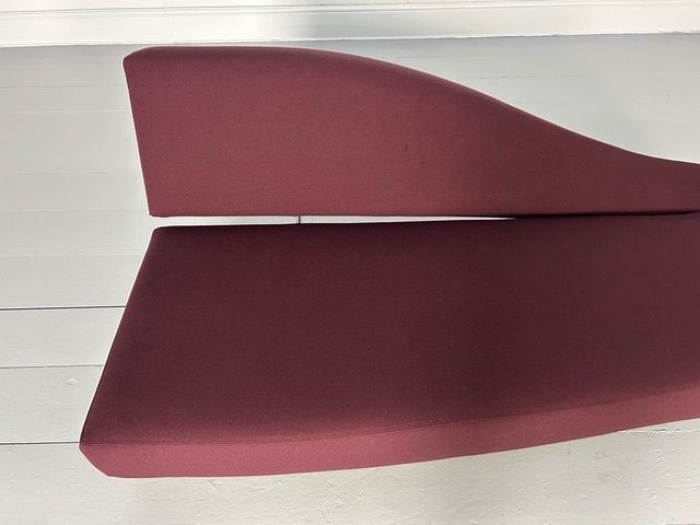 Furniture Cassina "276 Aspen" Sofa Chaise In Aubergine Purple Fabric photo